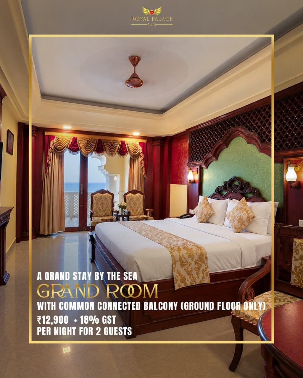 Grand Room — With common connected balcony (ground floor only)